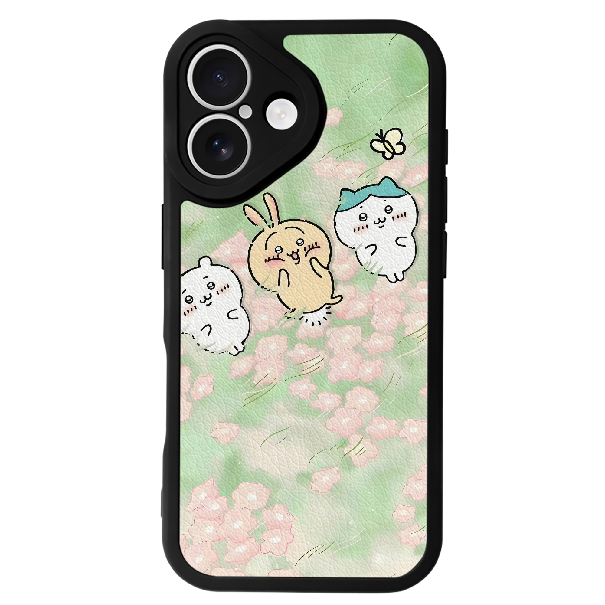 （画像用） ちいかわ Chii-kawa 【iPhone 16シリーズ対応】シリコンスマホケース（レザー調） 材質：シリコン